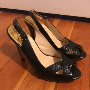 Cole Haan Black Leather Slingback Heel Size 7